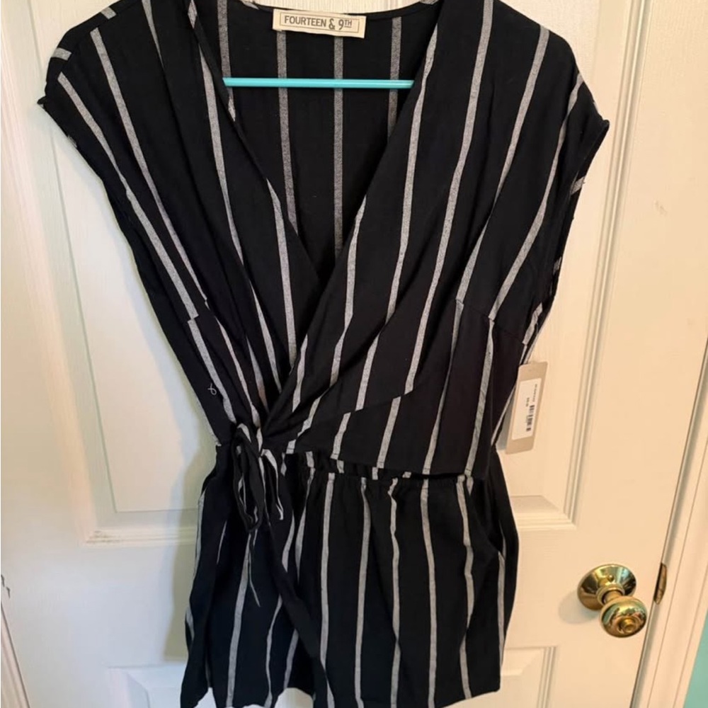 NWT striped romper